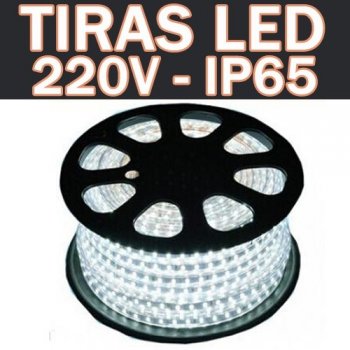 3M Tiras LED COB Directa 220V Sin Transformador IP67 Impermeable Strip  Light con Interruptor Blanco Calido