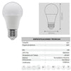 Bombilla LED E27 Estándar 8W