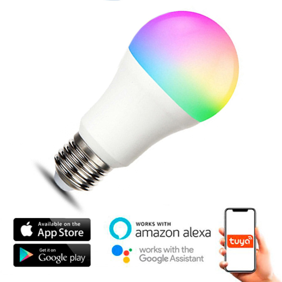 Bombilla LED standard E27 A60 RGB cambio de color TUYA smart WIFI