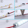 Conector Cable 2 Vías Tiras LED Transparente 10mm