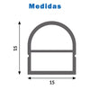 Funda Neón Flexible Redonda Top 15x15mm para Tiras LED