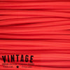 Metro Cable Cordón Textil Tela Liso Rojo