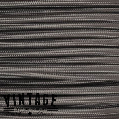 Metro Cable Cordón Textil Tela Liso Gris