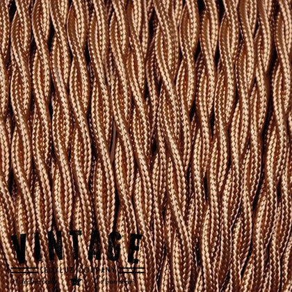 Metro Cordón Textil Trenzado Whiskey Italiano