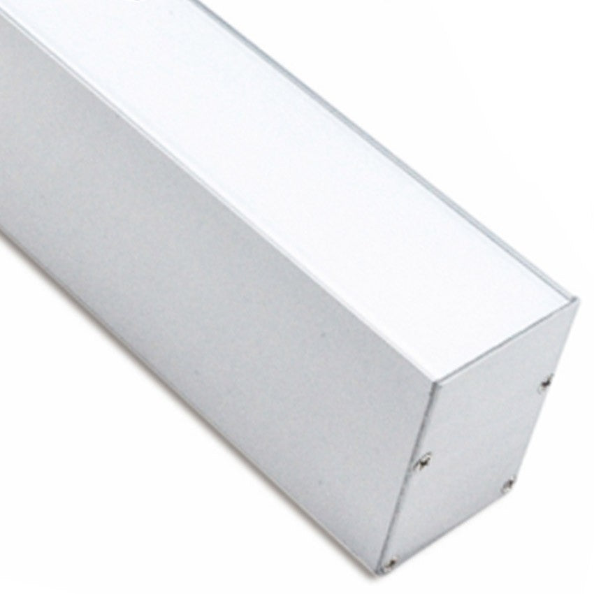 Perfil de aluminio superficie color BLANCO para tira LED 17x15mm