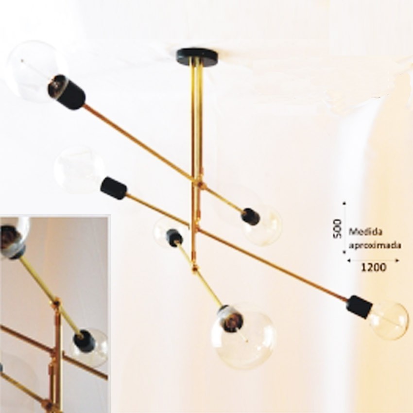 Lámpara Techo Vintage con Rótula Bolas