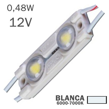 Modulo LED 0,48W 12V 2 x 2835 Luz Blanca