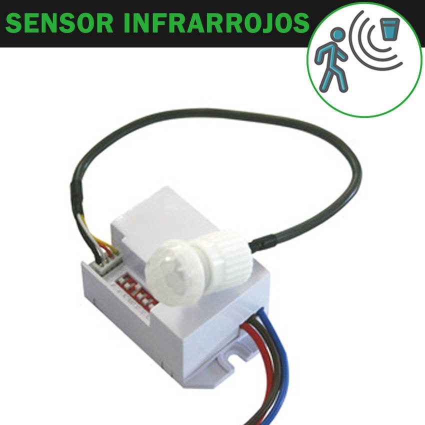 Mini-Detector de Movimiento de Techo para Empotrar Infrarroj