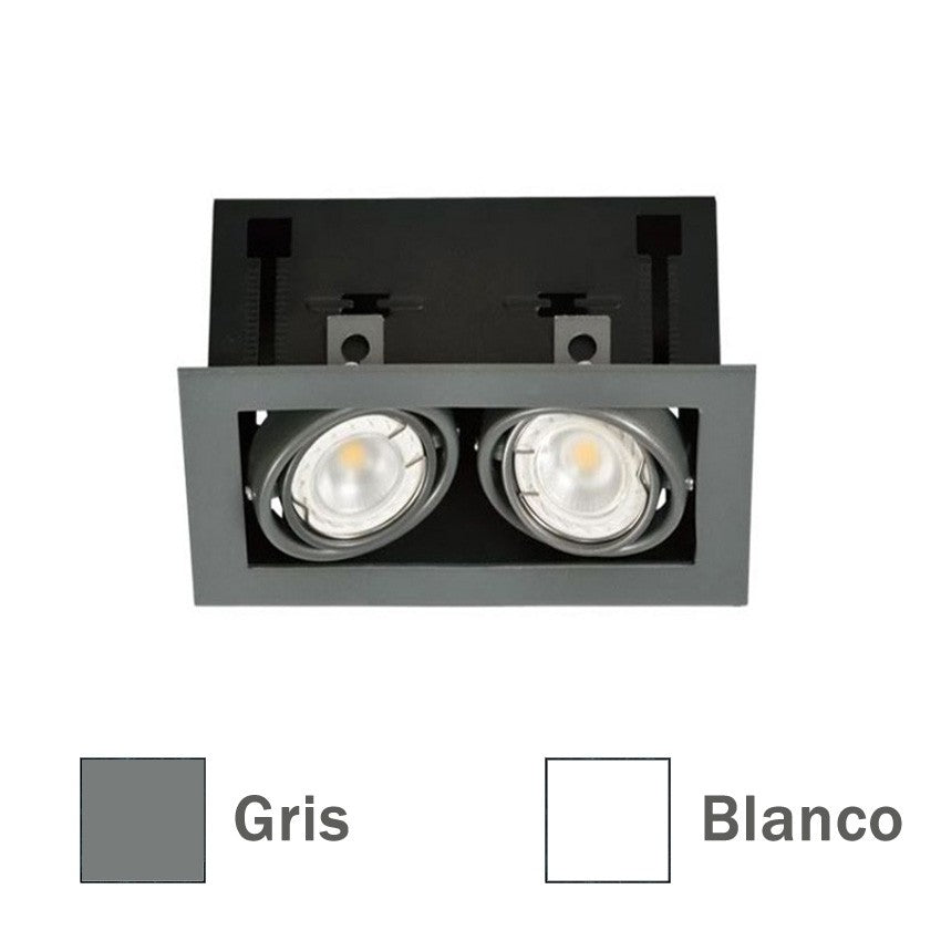 Detalle del kardan de 2 luces en color gris con la caja interior en color negro.