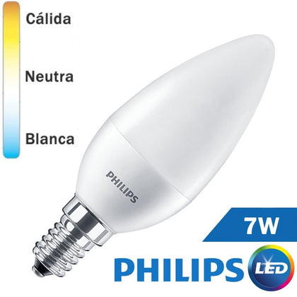 Bombilla LED E14 Philips Vela 7W