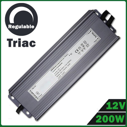 Fuente de Alimentación LED 200W 12V Regulable TRIAC