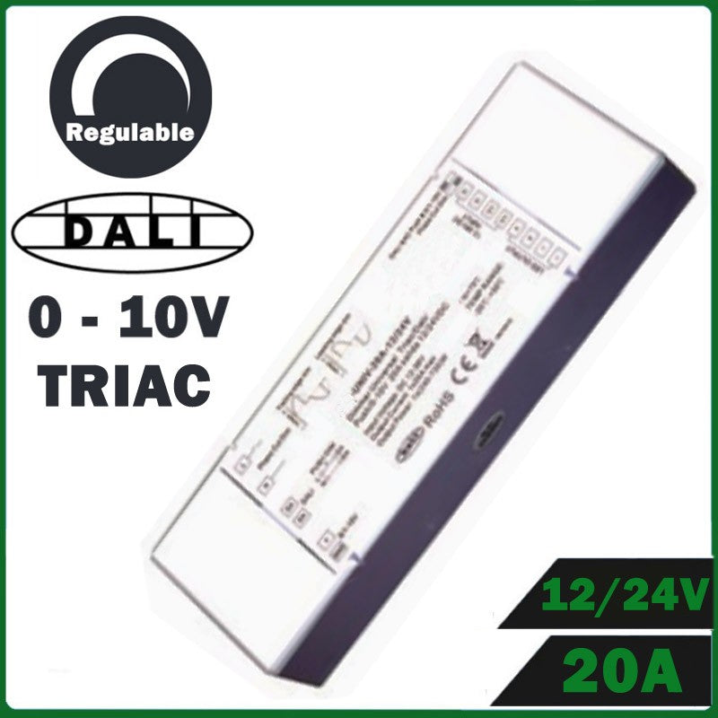 Regulador LED para tiras universal con salida de control DALI