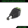 Conector macho para tiras de LED monocolor con clema trasera 