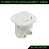 Interruptor Unipolar Empotrado Tecla Blanco / Negro
