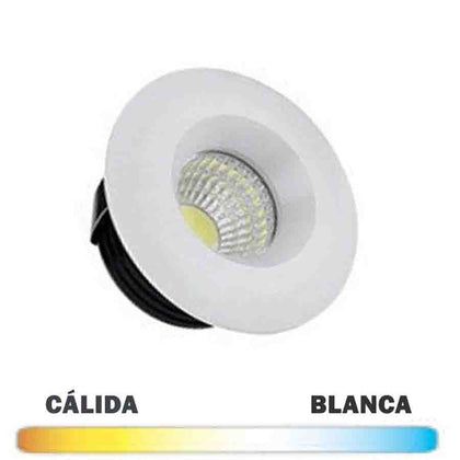Empotrable LED COB Redondo 3W Blanco Fijo