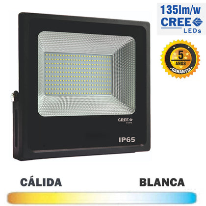 Proyector LED 150W CREE Negro Exterior 135Lm/W