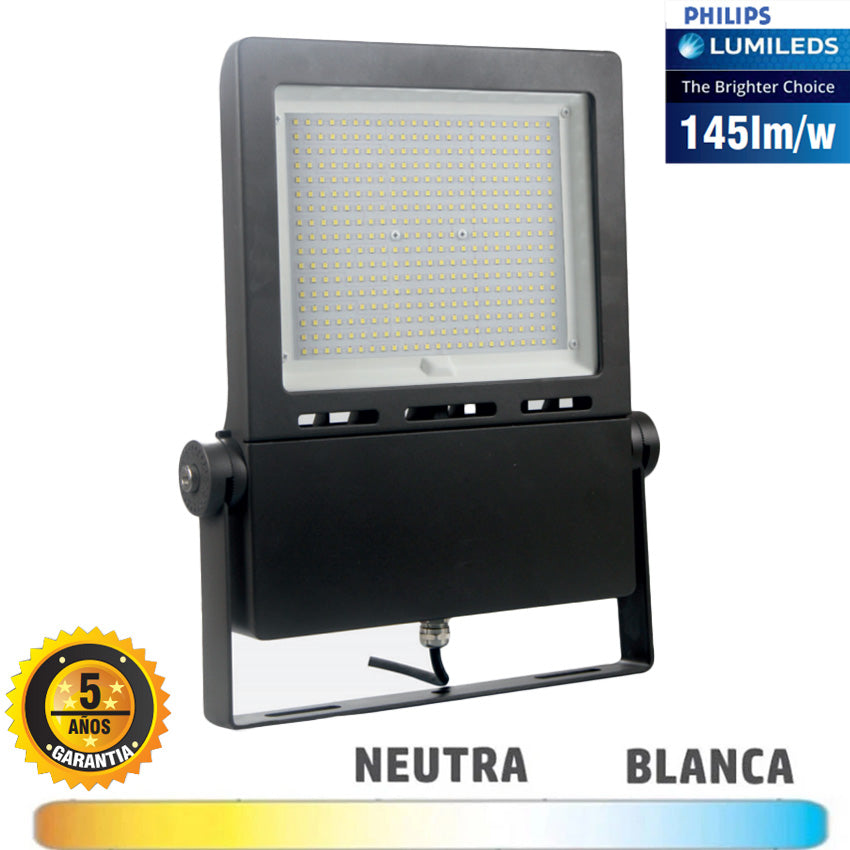 Proyector LED 200W Lumileds 145Lm/W
