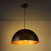 Colgante Superficie Negro Dorado E27