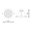 Empotrable Basculante Redondo LED Blanco 15W Abatible