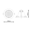 Empotrable Basculante Redondo LED Blanco 35W Abatible