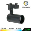 Foco LED Negro Monofásico 12W CCT