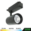 Foco LED Negro Monofásico 30W 36º