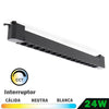 Foco LED Negro Lineal Optik Monofásico 24W CCT