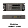 Medidas de la fuente de alimentación LED reducida 24V 60W.