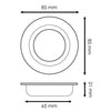 Aro Basculante Basic Blanco Redondo 85mm GU10