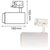 Foco Carril Trifásico LED Blanco 30W Zoom EC Orientable CCT