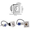 Foco Rectangular Mini LED 5W Blanco CCT 1 Luz