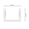 Medidas de perfil de aluminio para exterior IP65