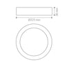 Plafón LED Superficie Blanco 18W 225mm CCT