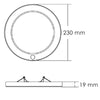 Plafón LED Slim 18W 230mm Detector Movimiento / Noche