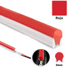 neón LED dual con funda de 6mm roja de grosor y tira LED flexible en color roja