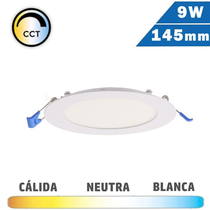 Panel LED Redondo Blanco 9W 145mm CCT