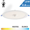 Panel LED Sensor Redondo Blanco 18W 218mm