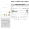 Luminaria Blanca Superficie Slim LED CCT 30x60 20W