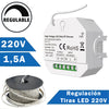 Regulador por pastilla mediante pulsadores. Para la regulación de las tiras de LED 220V sin rectificador.