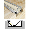 Perfil para encastrar dentro de los muebles, para instalar tiras de LED slim mini