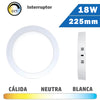 Plafón LED Superficie Blanco 18W 225mm CCT