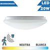 Plafón LED 20W Blanco 330mm con Sensor Microondas