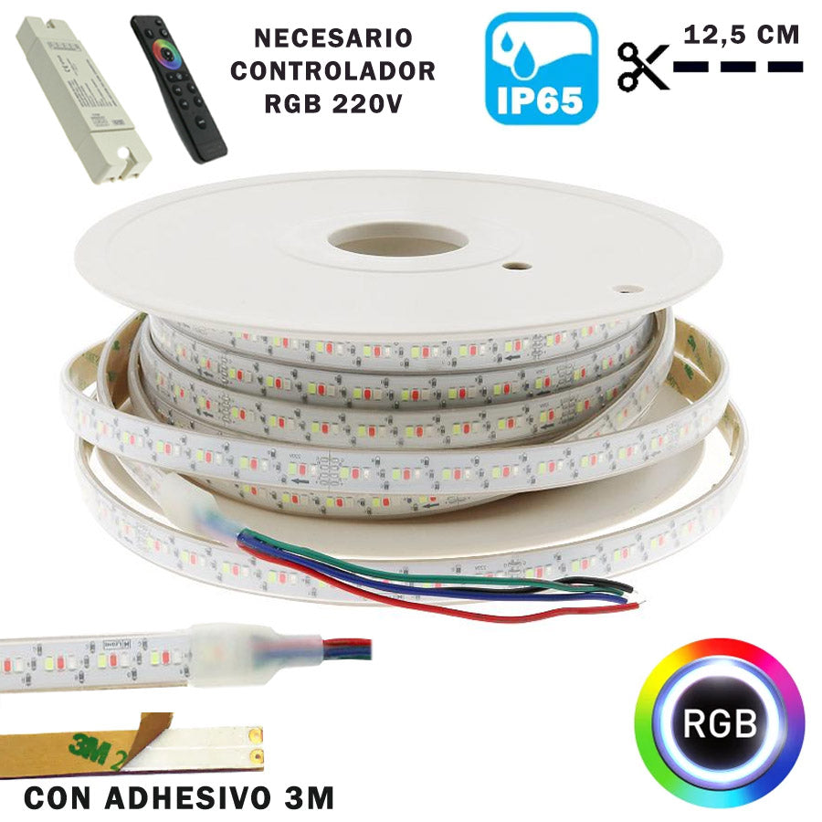 Modulo Tira Led TIRA LED RGB 220V BG IP65 13W/m CORTE 12,5Cm – LedyLuz