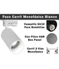 Foco Carril Monofásico Blanco Cilindro Mini para GU10