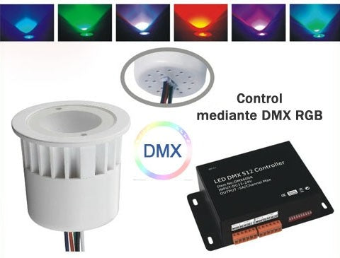 Bombilla LED RGB 12V DMX 4 Vías 5W