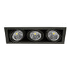 Empotrable Kardan Basculante Rectangular 3 Luces QR111 Gris / Negro
