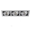 Empotrable Kardan Basculante Rectangular 3 Luces QR111 Gris / Negro