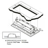 Cerco para Empotrar Emergencia LED