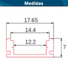 Perfil Aluminio Micro Tiras LED