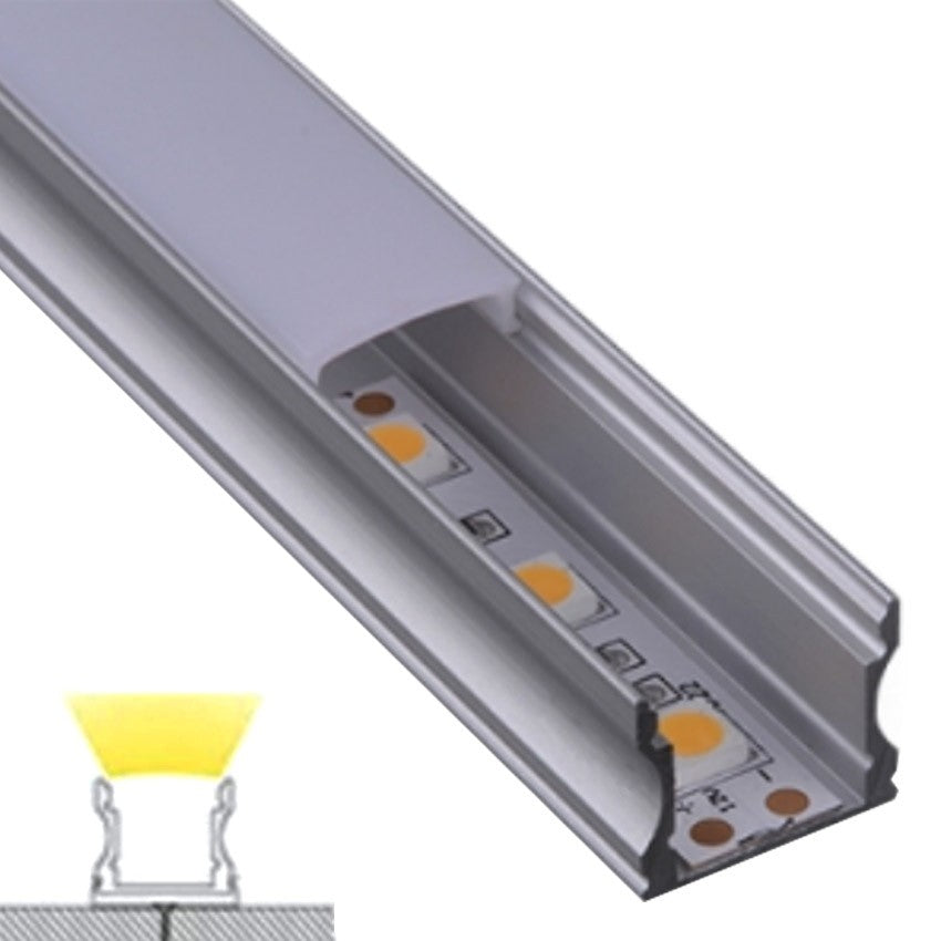Perfil Aluminio Alto Tiras LED